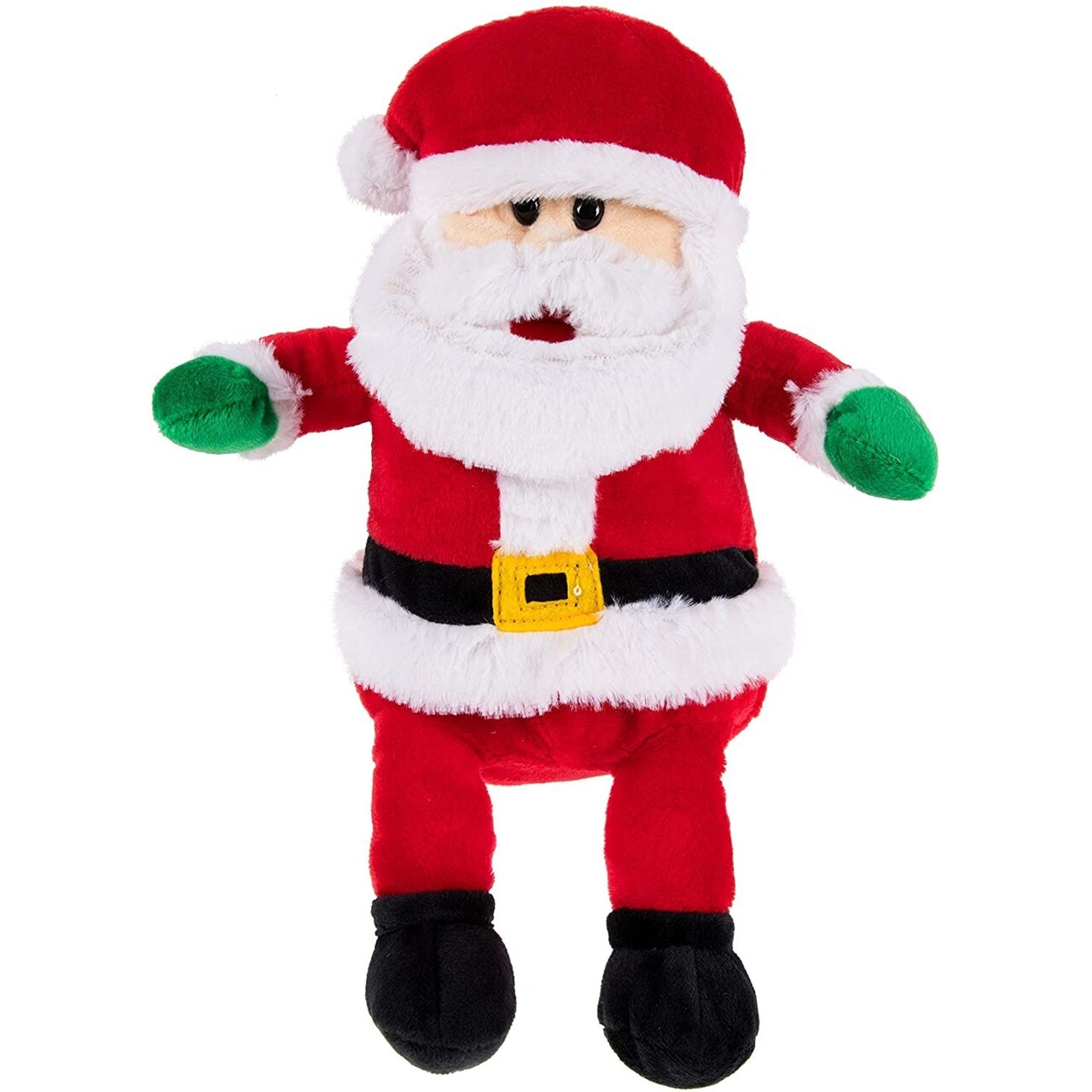 Christmas Plush Toy, Santa Stuffed Animal for Kids Gifts (7.5 x 10.7 x 3 in)